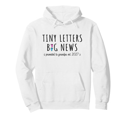 1St Time Grandpa Announcement Hoodie - Aesthetic Graphic Men Women - T-Shirt, Sweatshirt, Hoodie