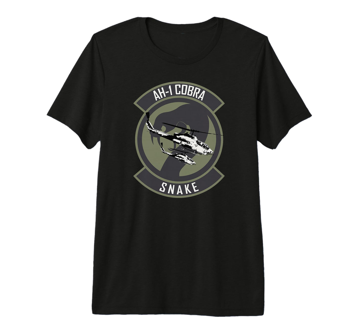 Ah 1 Cobra Helicopter Gunship Tri Blend T-Shirt - Trendy Graphic for Adults - T-Shirt, Sweatshirt, Hoodie