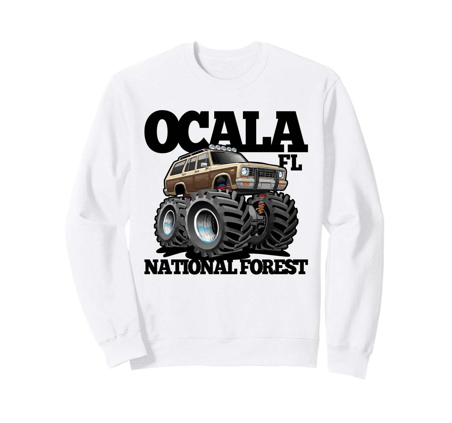 Ocala National Forest Fl 4X4 Sweatshirt - Graphic Print for Adults - T-Shirt, Sweatshirt, Hoodie