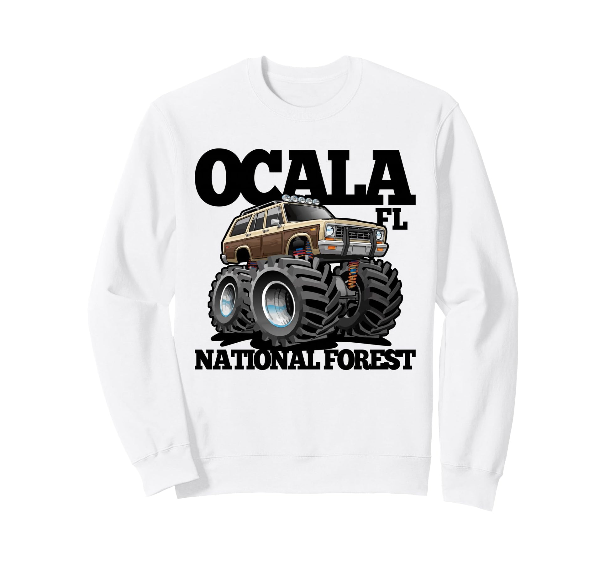 Ocala National Forest Fl 4X4 Sweatshirt - Graphic Print for Adults - T-Shirt, Sweatshirt, Hoodie
