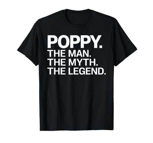 Best Poppy Art Grandpa Grandfather T-Shirt - Fun Novelty Design Men Women - T-Shirt, Sweatshirt, Hoodie