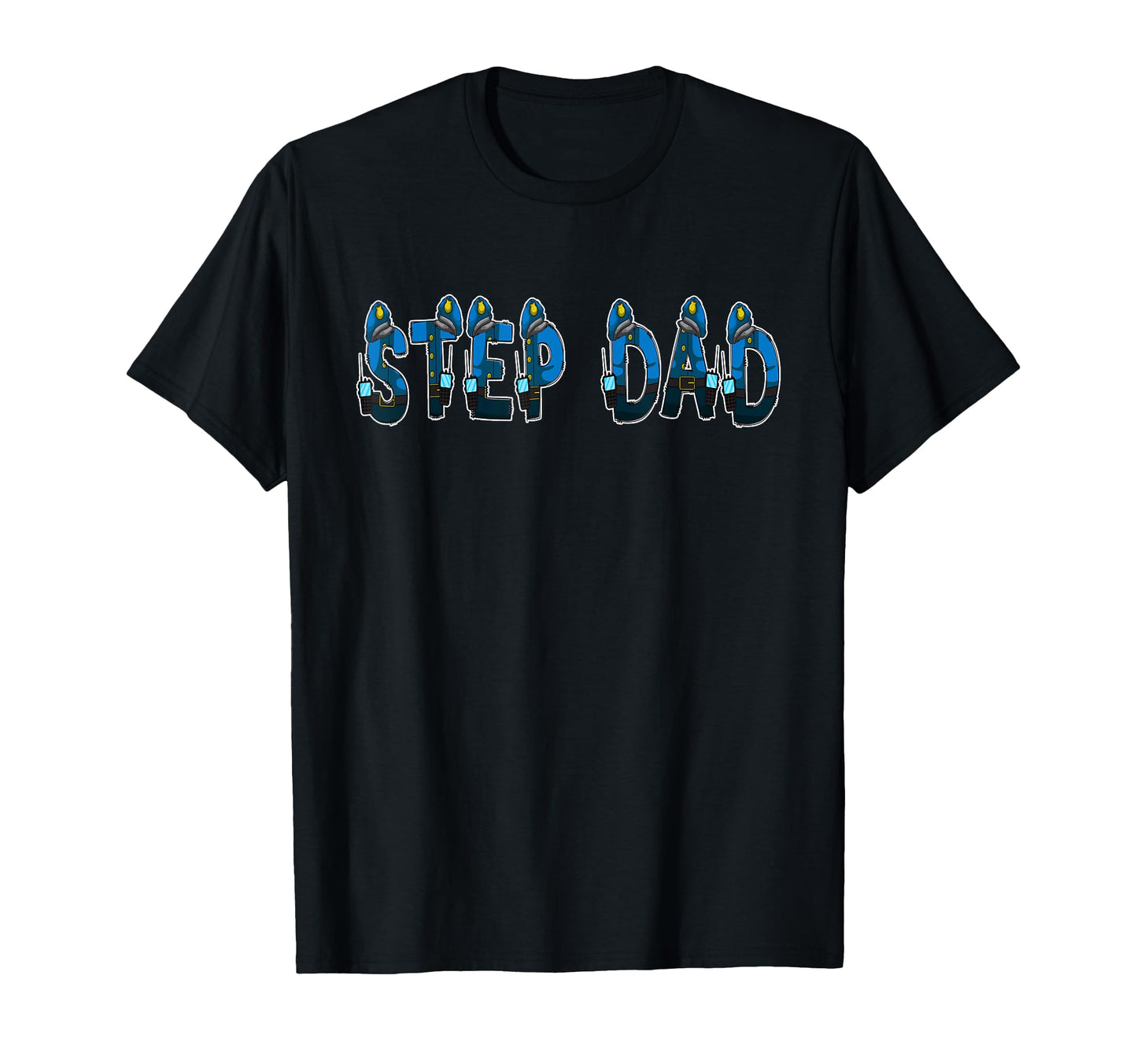Policeman Police Daddy Step Dad Halloween T-Shirt - Trendy Graphic Unisex - T-Shirt, Sweatshirt, Hoodie