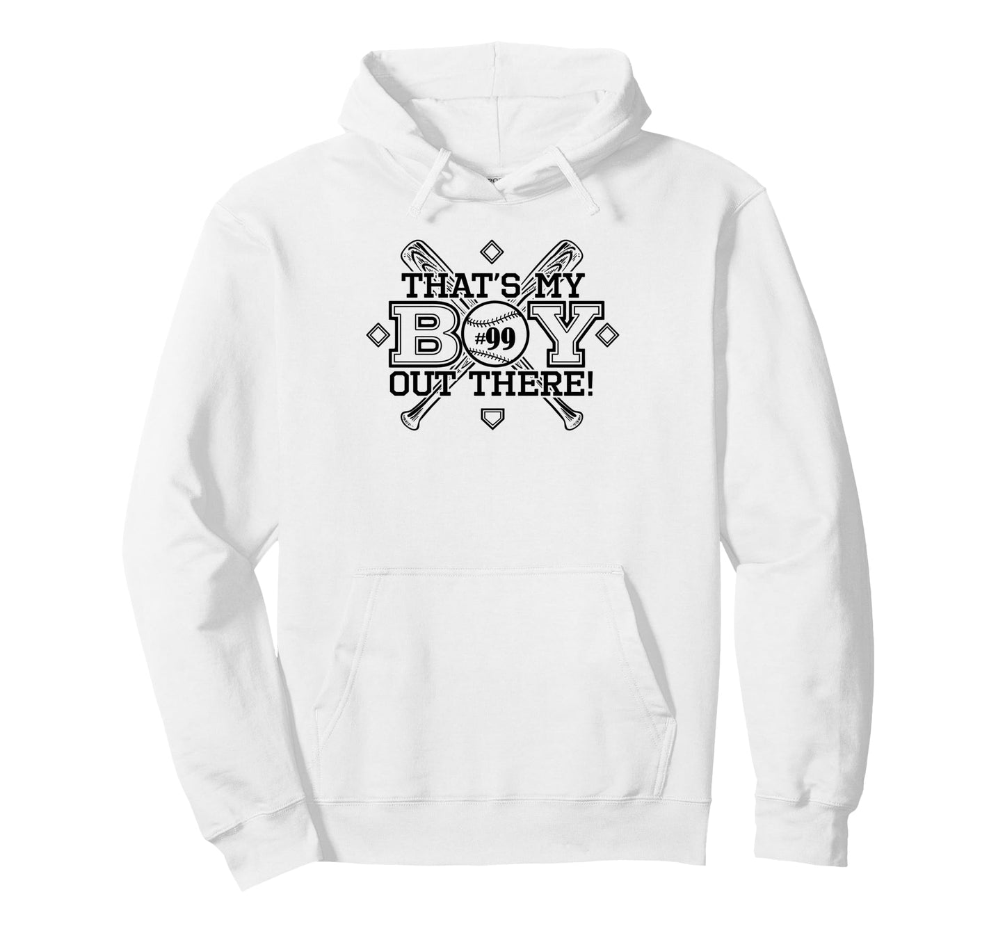 Baseball Mom Dad Thats My Proud Parent Hoodie - Streetwear Style Unisex - T-Shirt, Sweatshirt, Hoodie