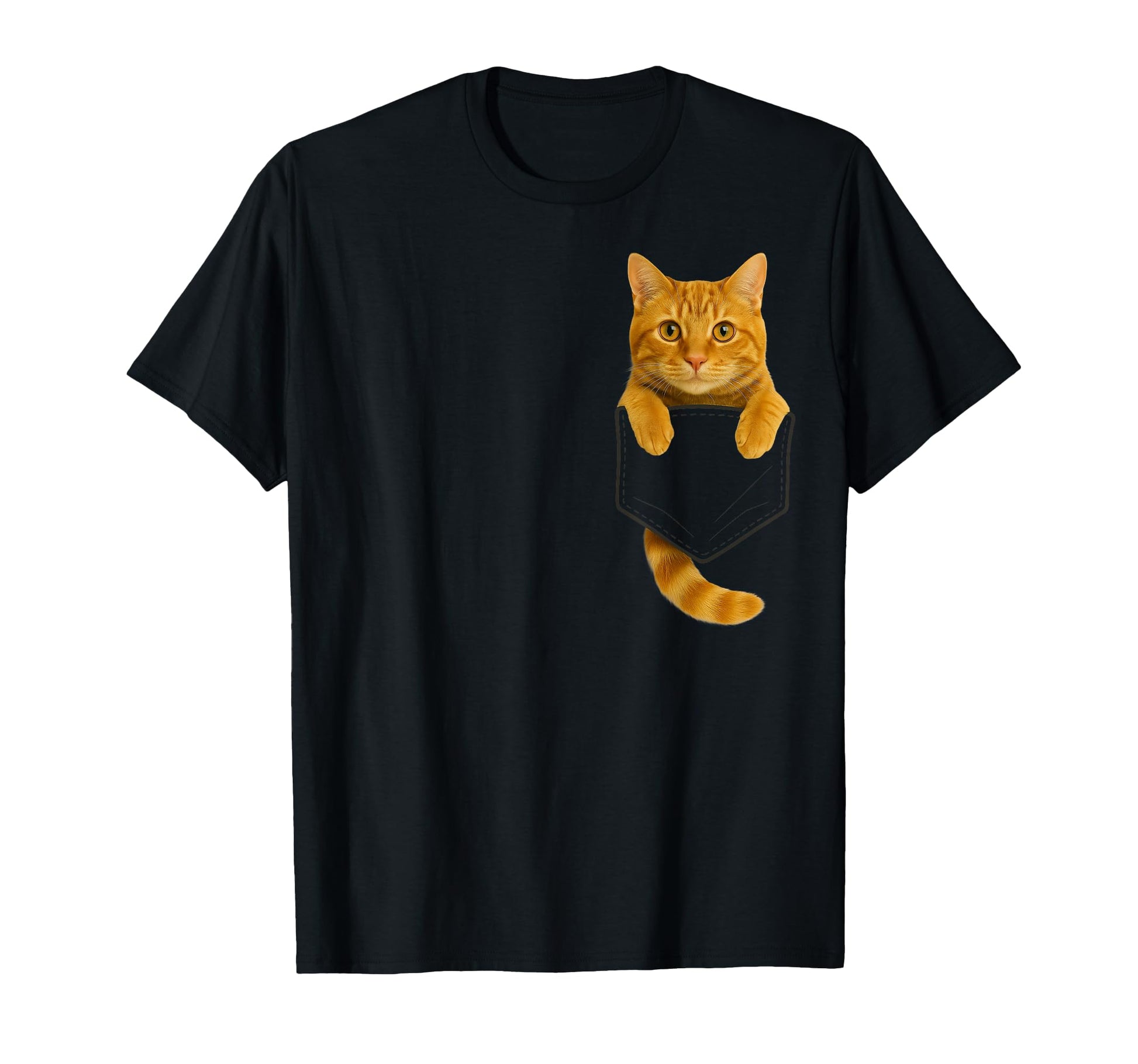 Tabby Cat Pocket Funny Gifts Cat Mom T-Shirt - Fun Novelty Design Unisex - T-Shirt, Sweatshirt, Hoodie