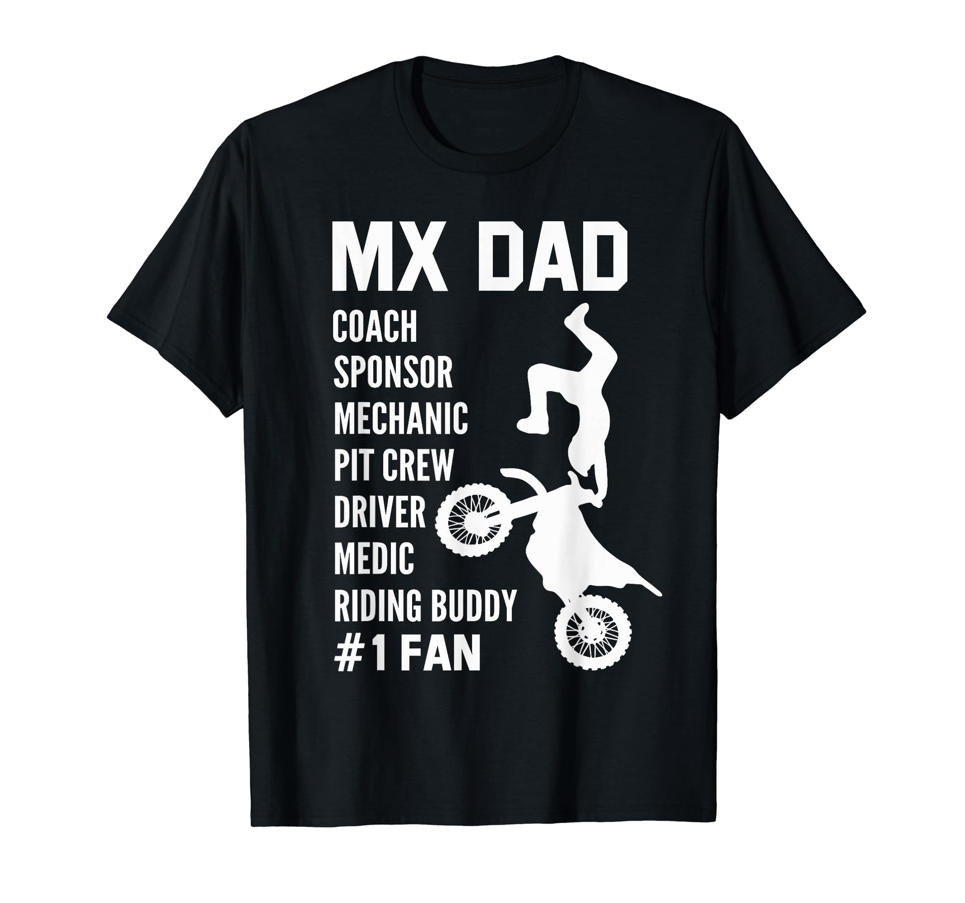 Funny Mx Dad Dirt Bike Motocross Riding T-Shirt - Minimalist Print Unisex - T-Shirt, Sweatshirt, Hoodie