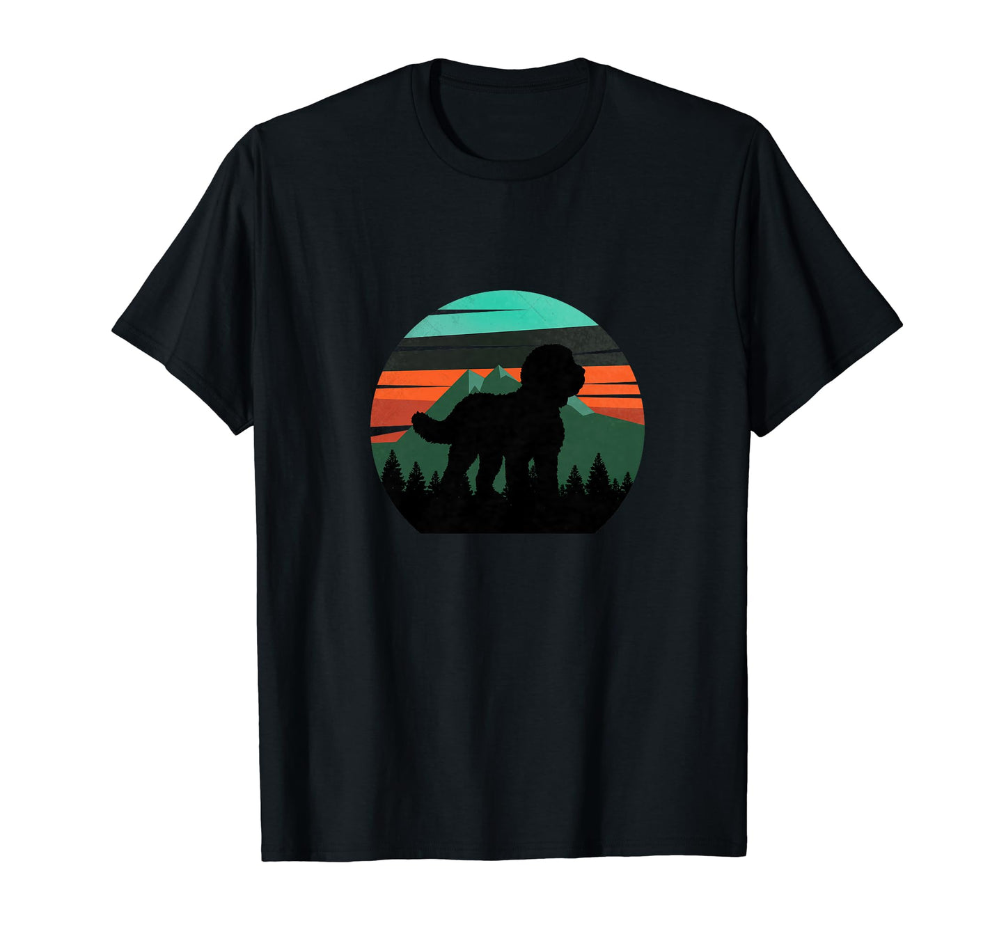 Sheepadoodle Dog Mountains T-Shirt - Streetwear Style for Adults - T-Shirt, Sweatshirt, Hoodie