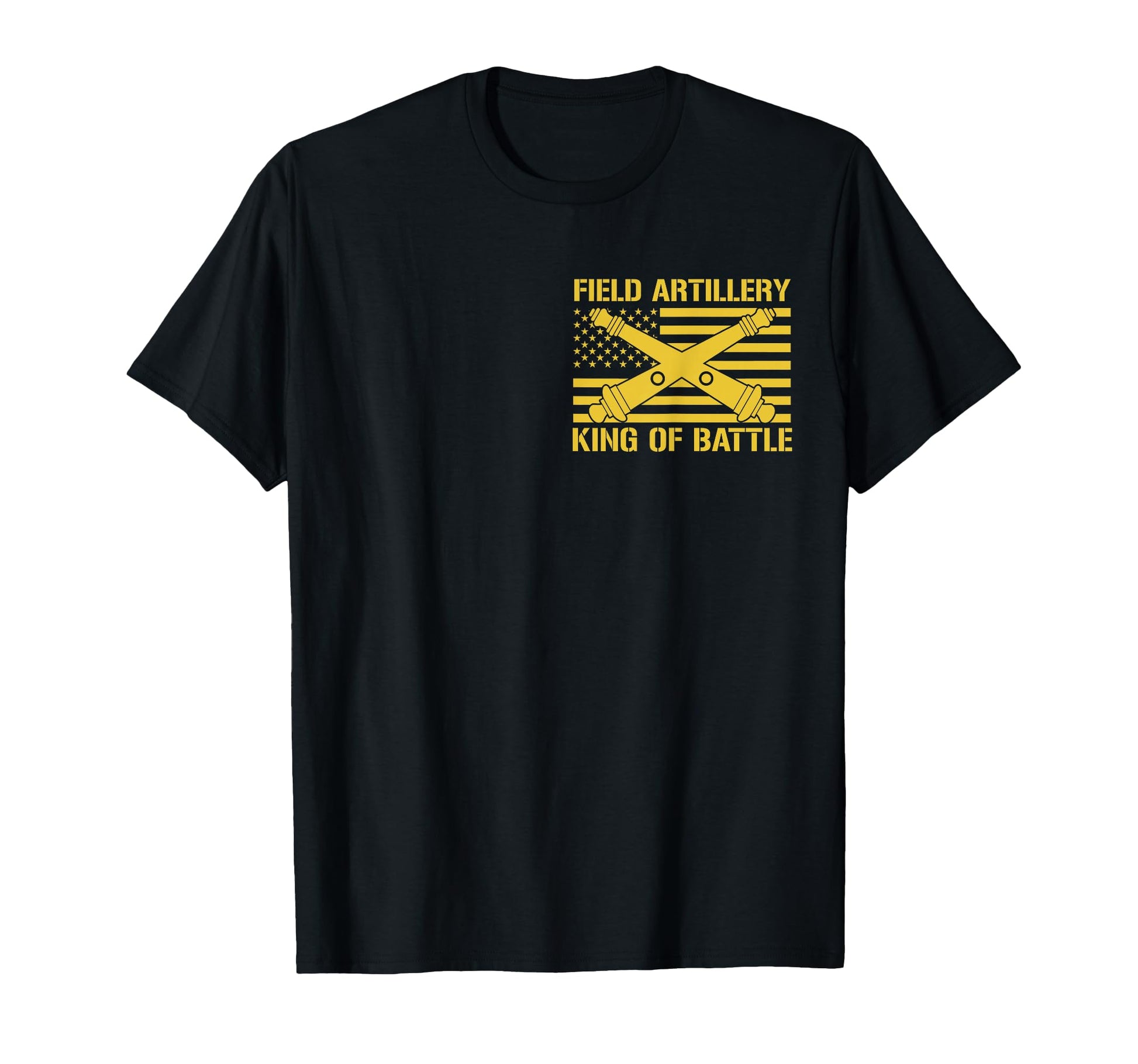 Field Artillery King Battle Flag T-Shirt - Casual Everyday Wear Men Women - T-Shirt, Sweatshirt, Hoodie