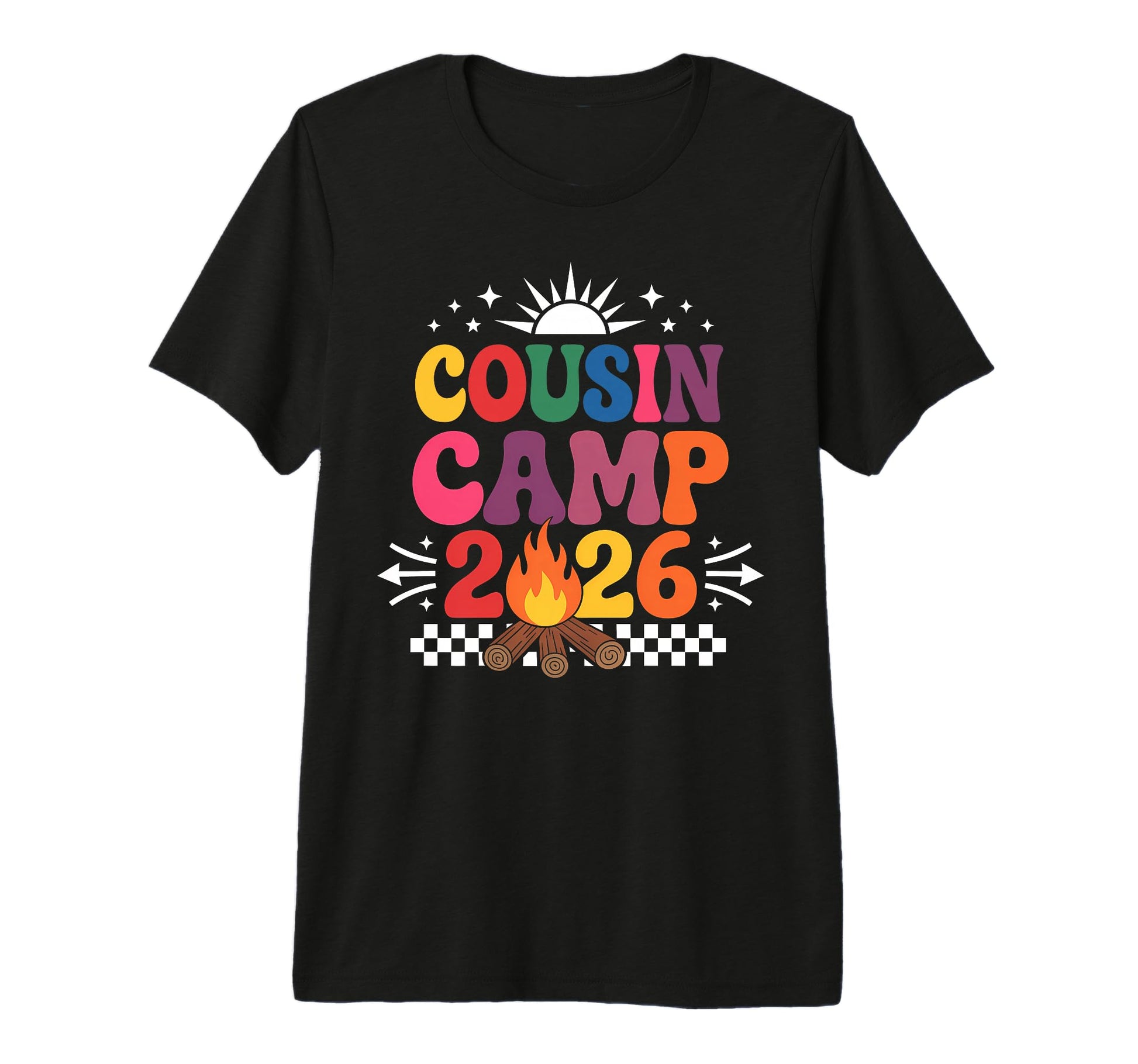 Cousin Camp 2026 Family Vacation T-Shirt - Fun Novelty Design for Adults - T-Shirt, Sweatshirt, Hoodie