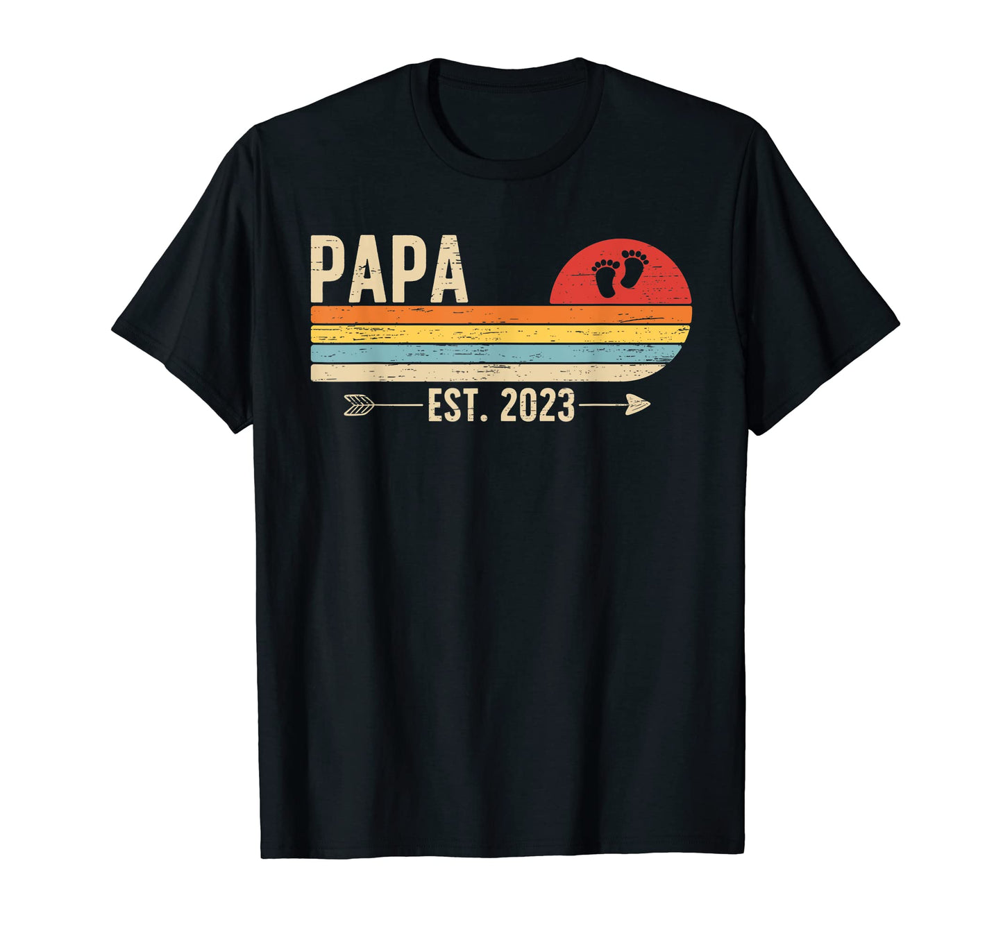 Mens Promoted To Papa 2023 First T-Shirt - Casual Everyday Wear for Adults - T-Shirt, Sweatshirt, Hoodie