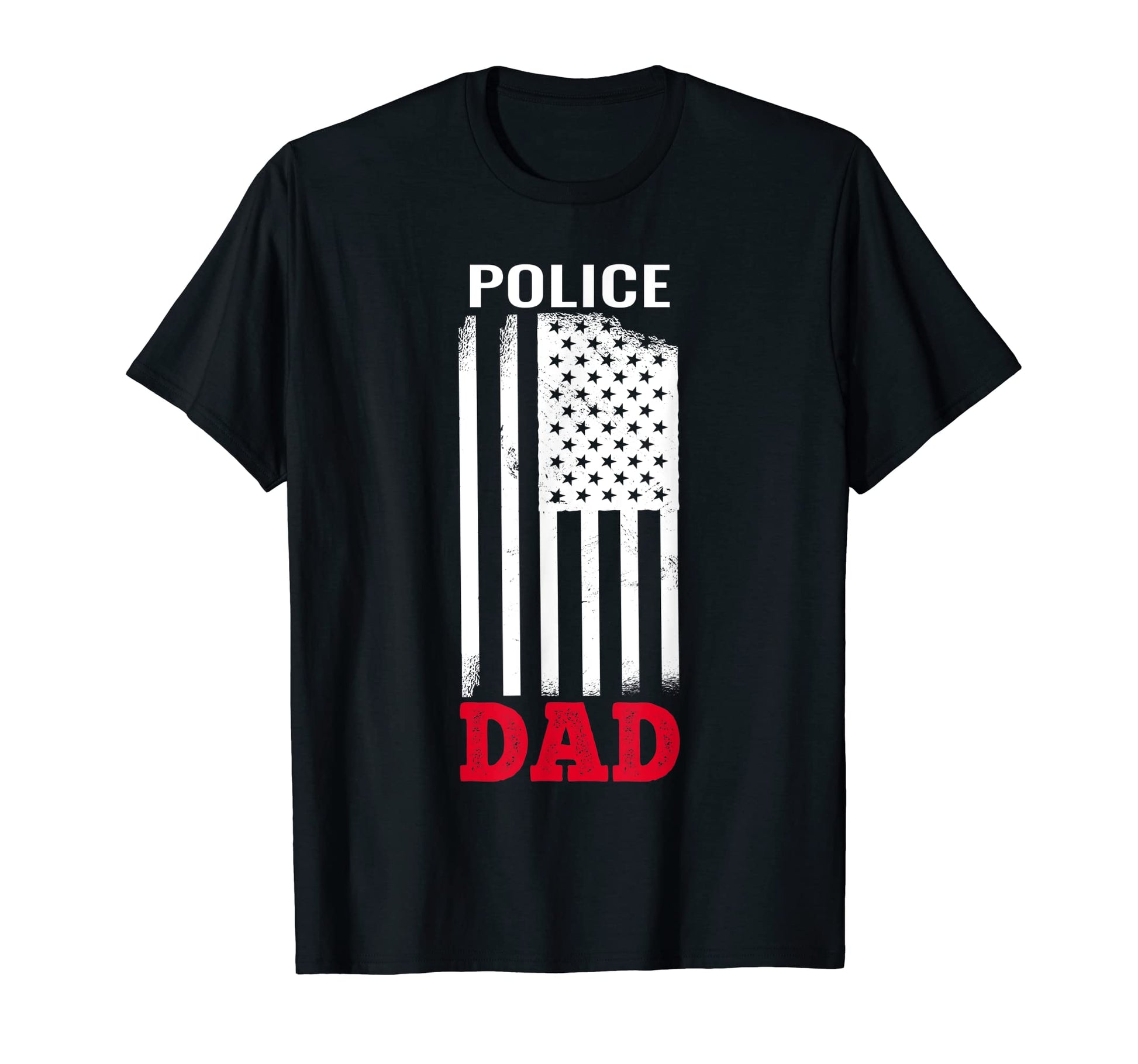 Mens Police Dad Fathers Day T-Shirt - Casual Everyday Wear for Adults - T-Shirt, Sweatshirt, Hoodie