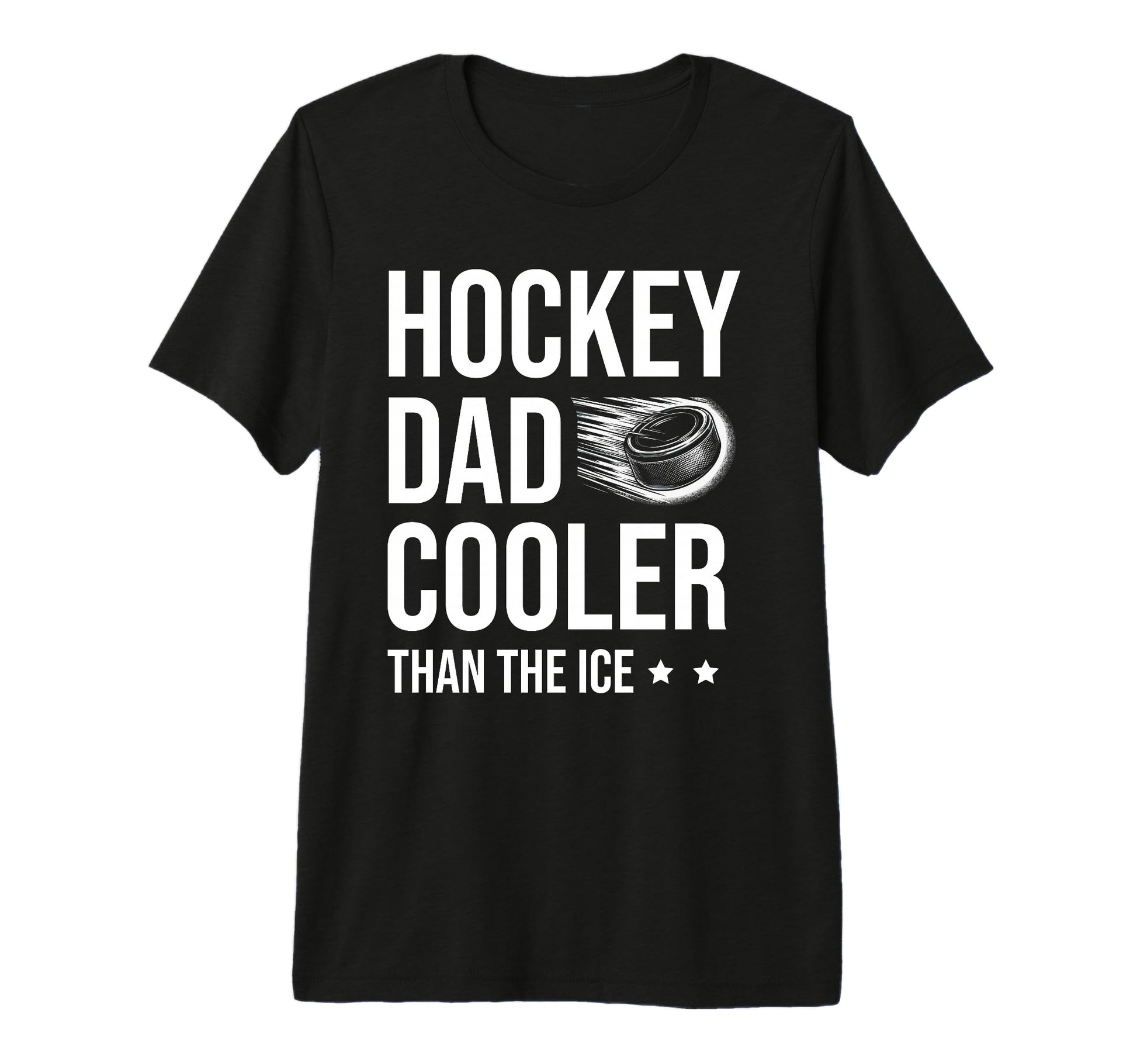 Hockey Dad Cooler Than Ice Dad Coach T-Shirt - Minimalist Print Men Women - T-Shirt, Sweatshirt, Hoodie