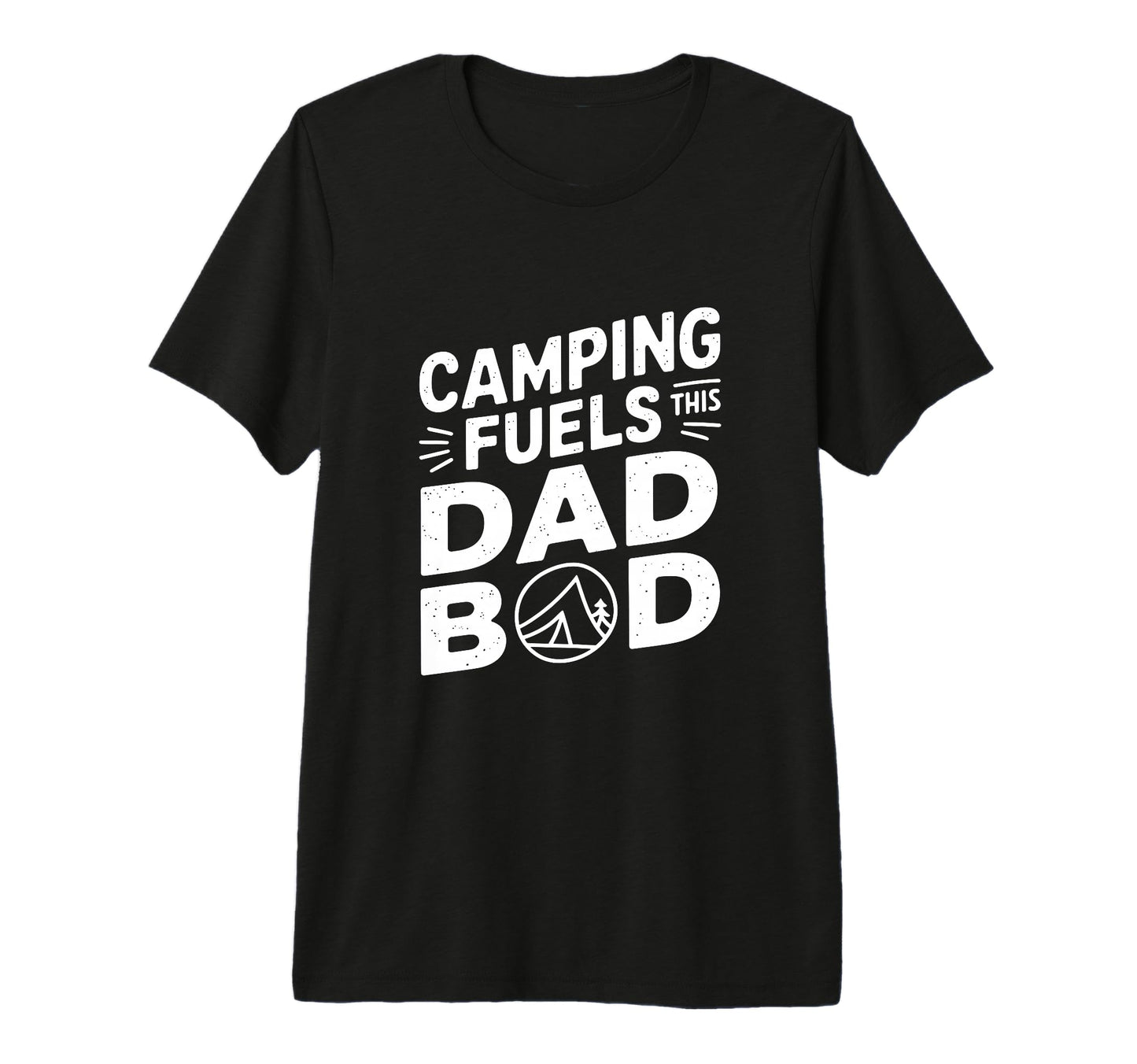 Camping Fuels This Dad Bod Tri Blend T-Shirt - Trendy Graphic Unisex - T-Shirt, Sweatshirt, Hoodie