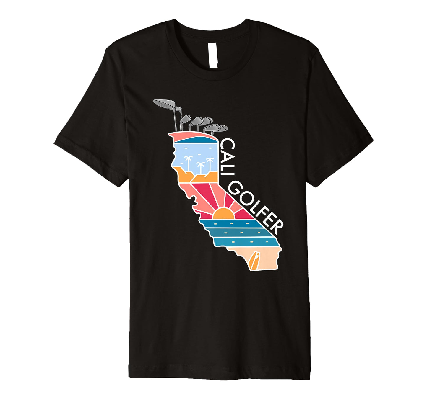 California Fathers Day Golf Bag Funny T-Shirt - Graphic Print Men Women - T-Shirt, Sweatshirt, Hoodie