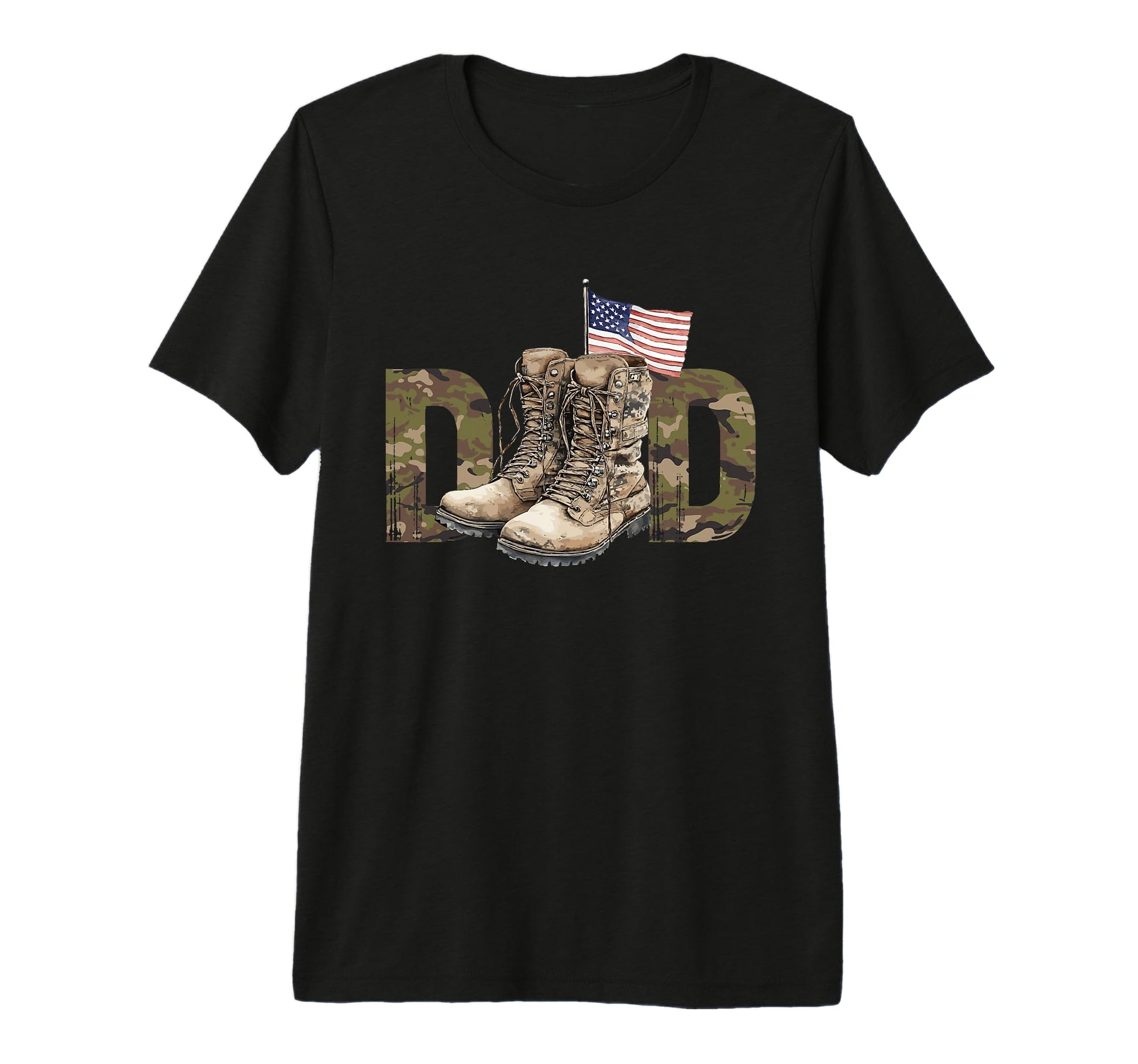 Military Usa American Dad Grandpa T-Shirt - Novelty Apparel Men Women - T-Shirt, Sweatshirt, Hoodie