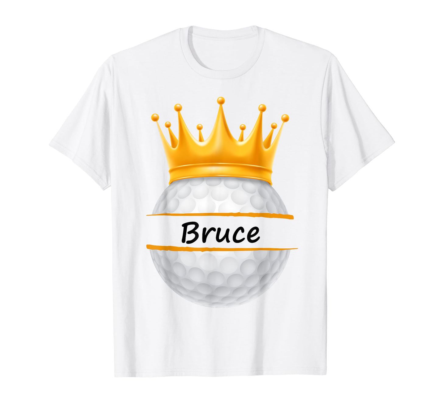 Novelty Golf Personalized Name Bruce T-Shirt - Novelty Apparel for Adults - T-Shirt, Sweatshirt, Hoodie