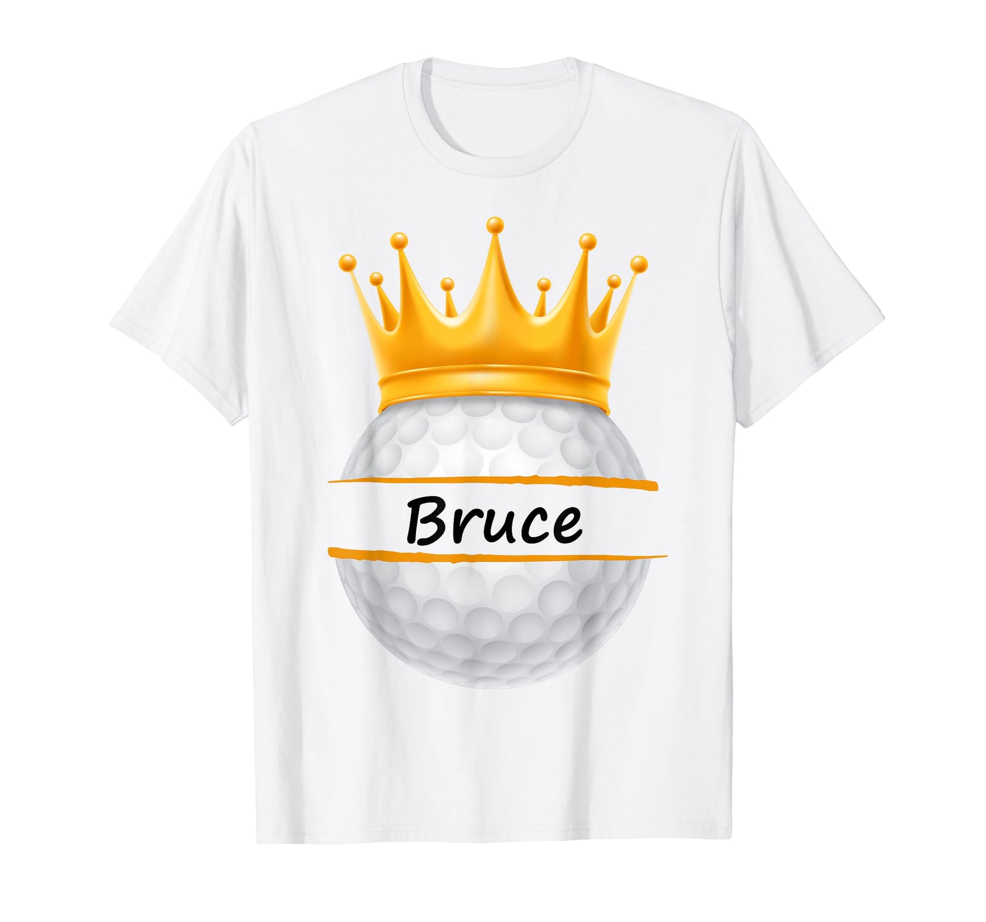Novelty Golf Personalized Name Bruce T-Shirt - Novelty Apparel for Adults - T-Shirt, Sweatshirt, Hoodie