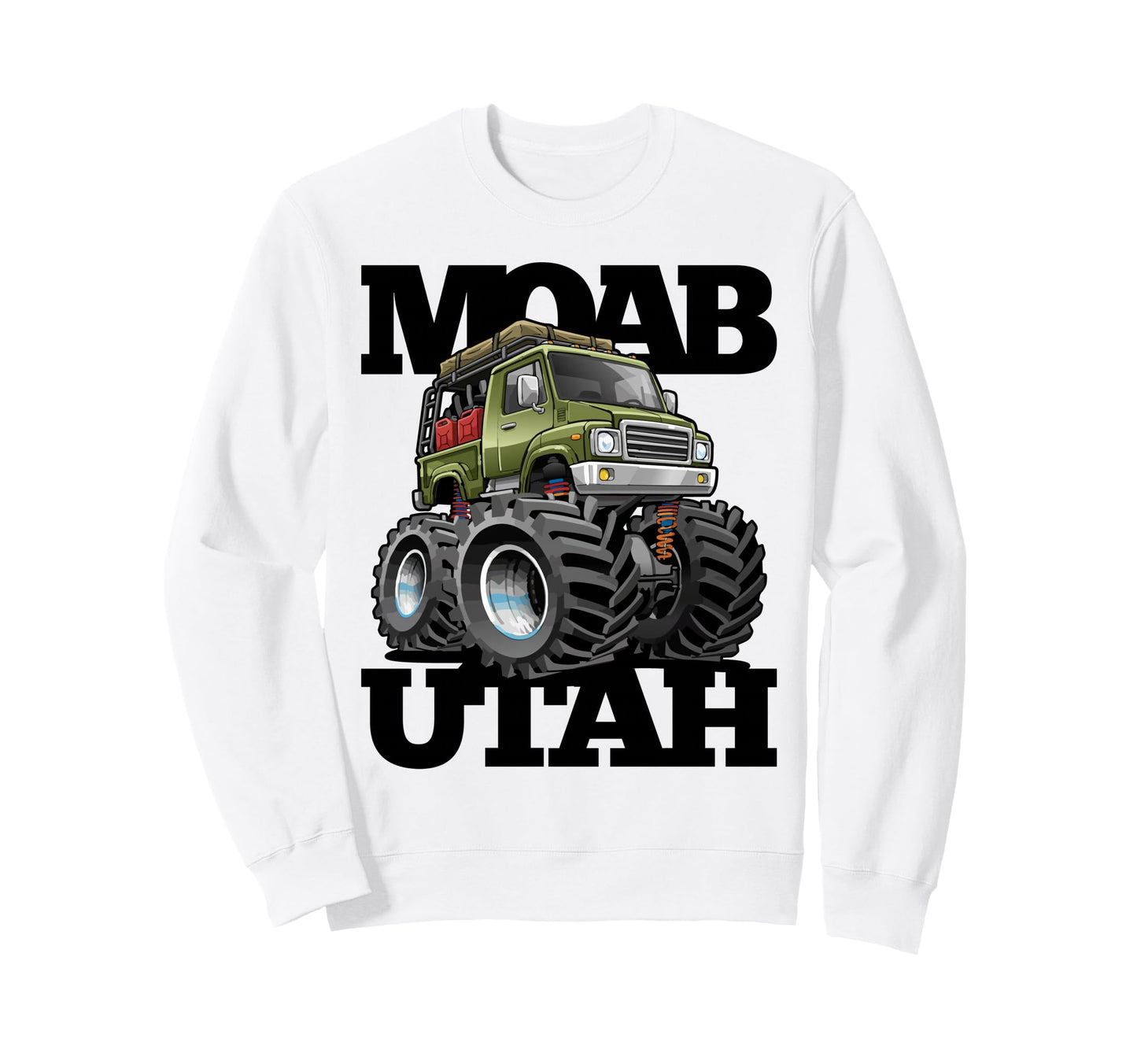 Moab Utah 4X4 Offroad Overlanding Sweatshirt - Minimalist Print for Adults - T-Shirt, Sweatshirt, Hoodie