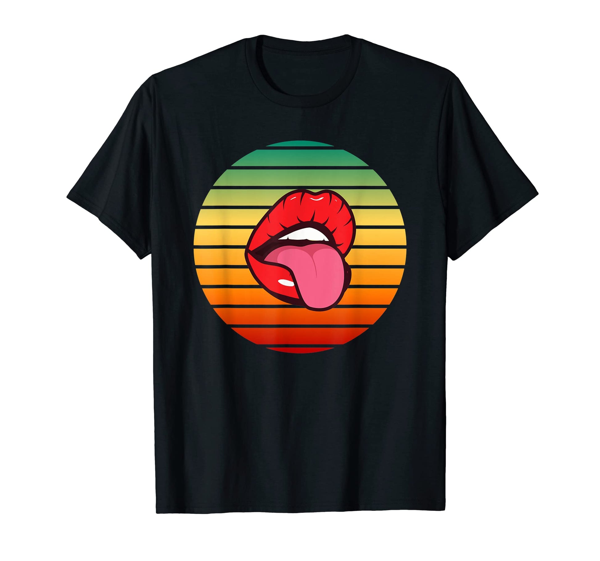 Fun Red Lips Tongue Lick Sexy And Pop T-Shirt - Streetwear Style Men Women - T-Shirt, Sweatshirt, Hoodie