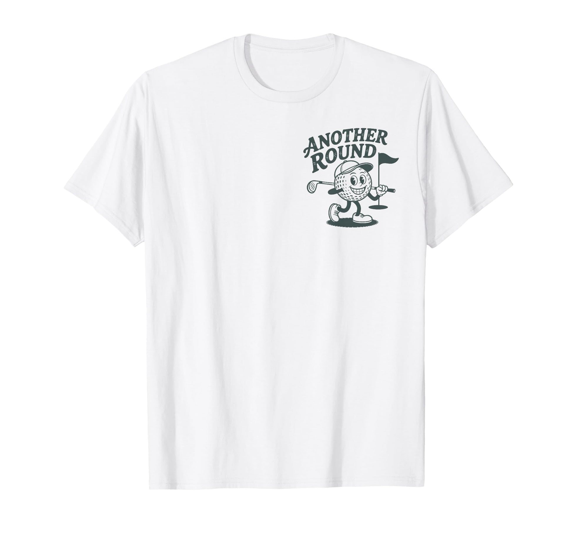 Another Round Golf Funny Golf Ball T-Shirt - Custom Art Print Men Women - T-Shirt, Sweatshirt, Hoodie