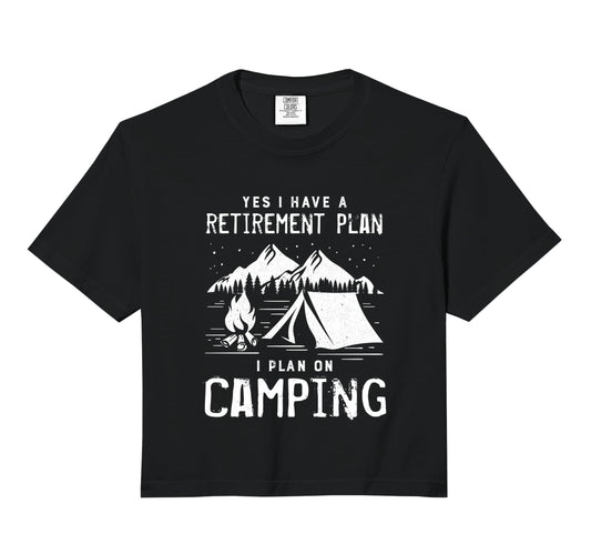 Camping Nature Hiking Mountains Retirement T-Shirt - Graphic Print Unisex - T-Shirt, Sweatshirt, Hoodie