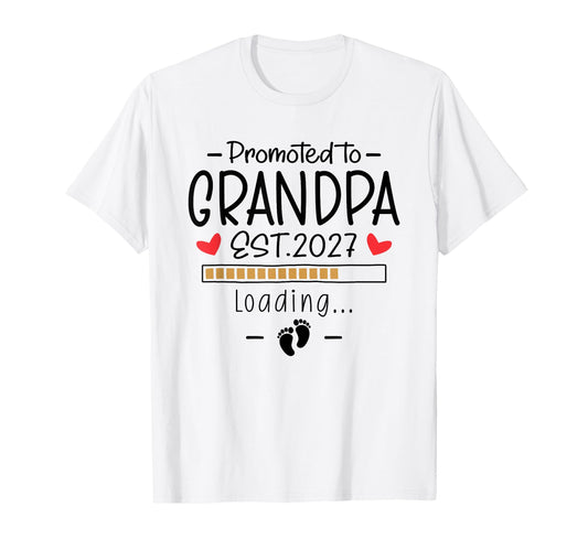1St Time Grandpa Announcement Promoted T-Shirt - Aesthetic Graphic Unisex - T-Shirt, Sweatshirt, Hoodie