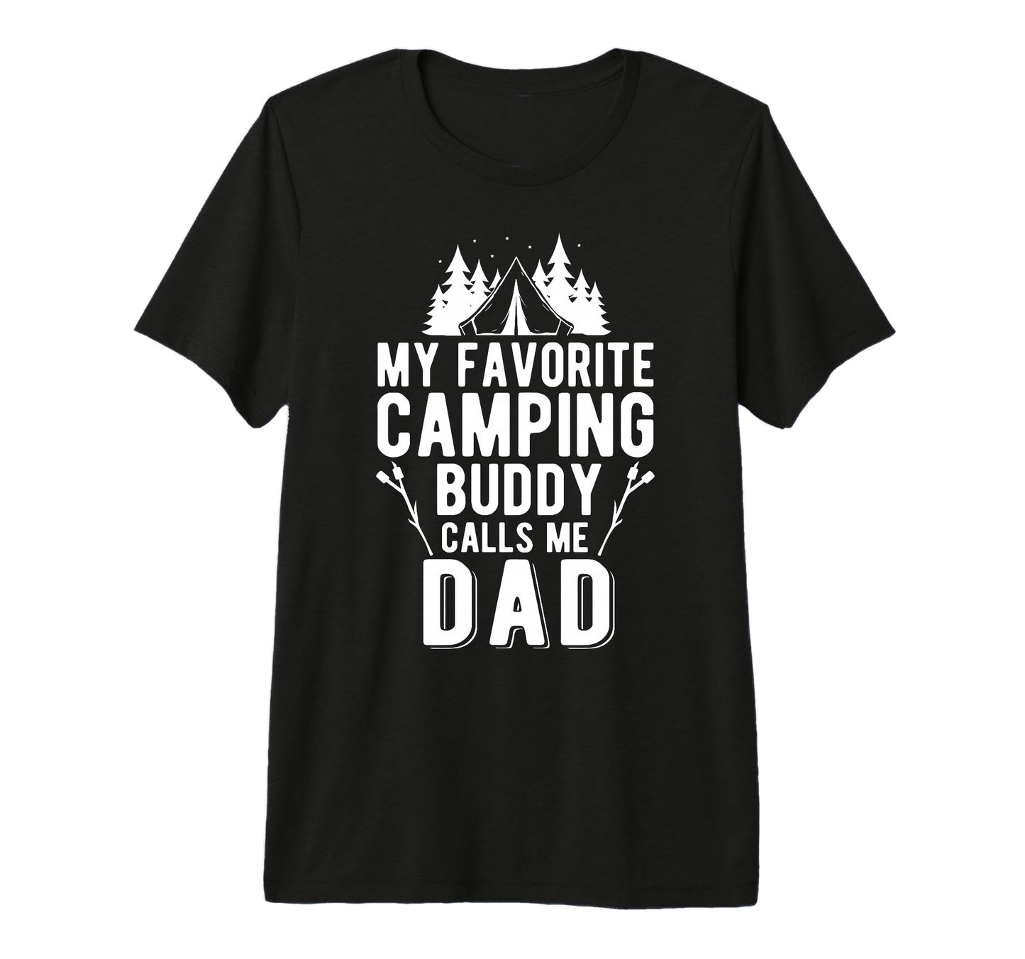 Mens My Favorite Camping Buddy Dad T-Shirt - Minimalist Print Men Women - T-Shirt, Sweatshirt, Hoodie