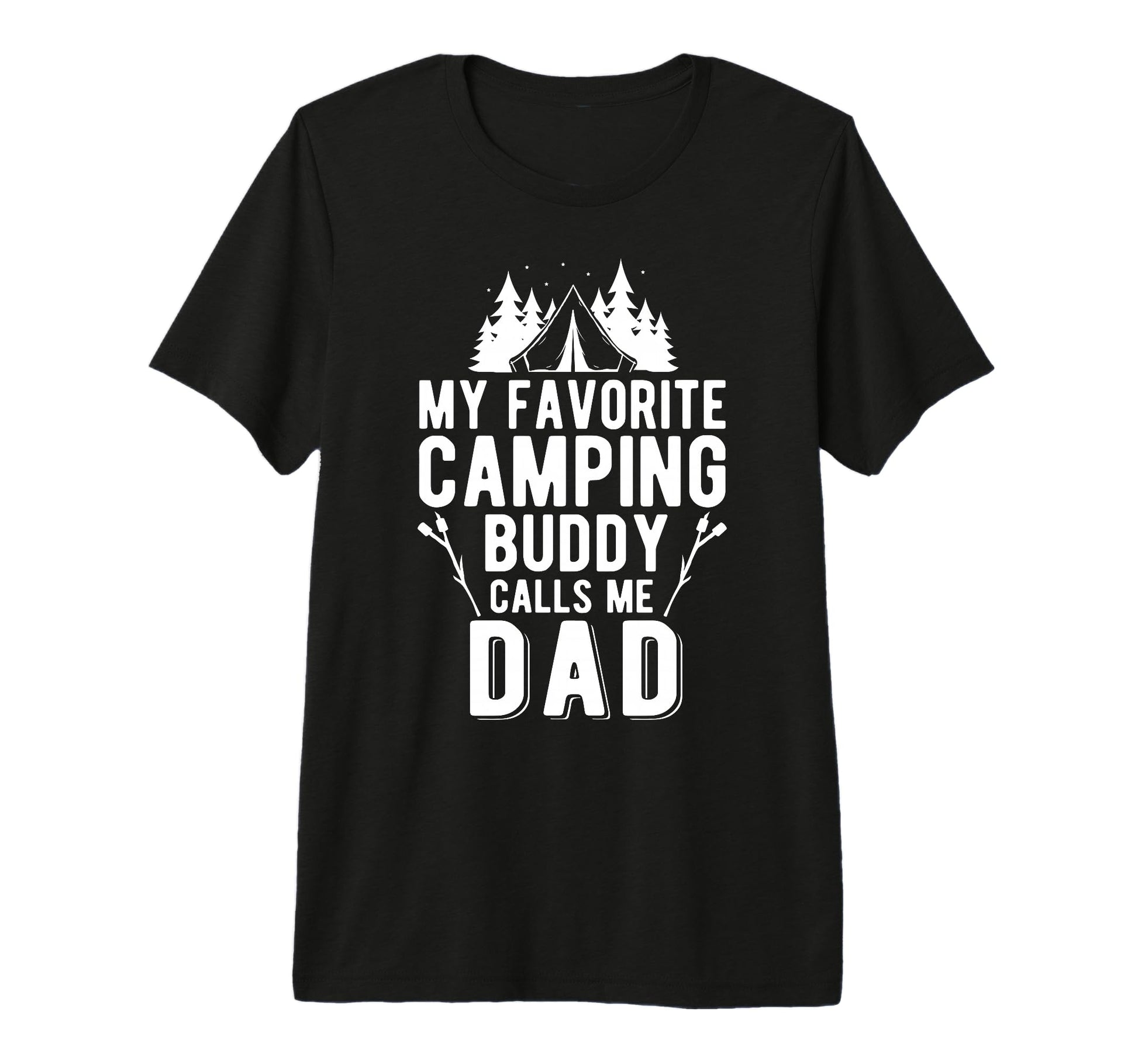 Mens My Favorite Camping Buddy Dad T-Shirt - Minimalist Print Men Women - T-Shirt, Sweatshirt, Hoodie