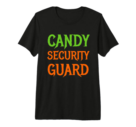 Candy Security Guard Halloween Funny Mom T-Shirt - Minimalist Print Unisex - T-Shirt, Sweatshirt, Hoodie