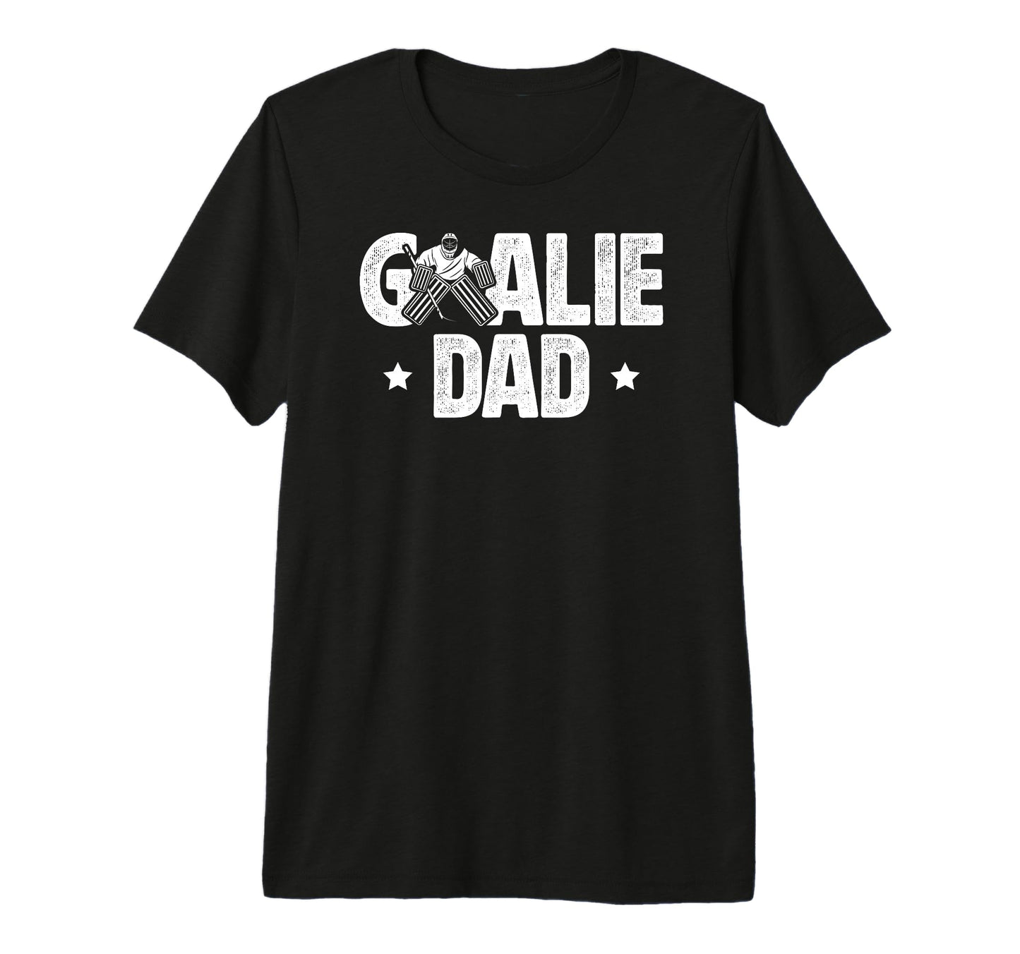 Mens Ice Hockey Goalie Dad Hockey T-Shirt - Minimalist Print for Adults - T-Shirt, Sweatshirt, Hoodie