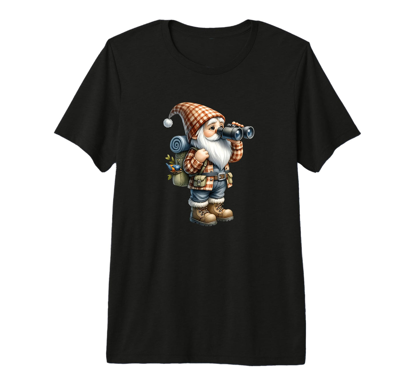 Hiker Gnome Dad Bird Watching T-Shirt - Novelty Apparel Men Women - T-Shirt, Sweatshirt, Hoodie