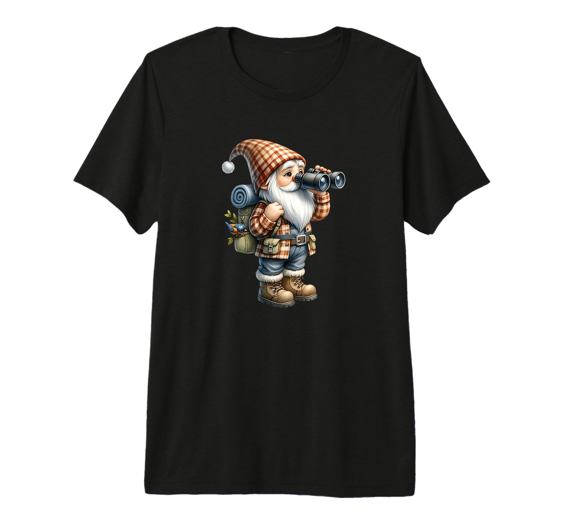 Hiker Gnome Dad Bird Watching T-Shirt - Novelty Apparel Men Women - T-Shirt, Sweatshirt, Hoodie