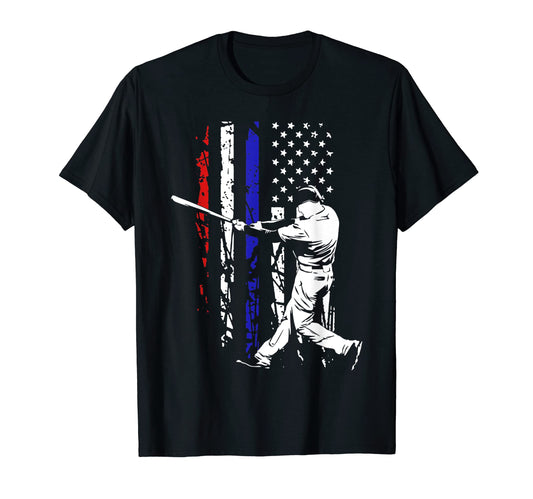 Baseball Player Biggest Fan Summer Usa T-Shirt - Fun Novelty Design Unisex - T-Shirt, Sweatshirt, Hoodie