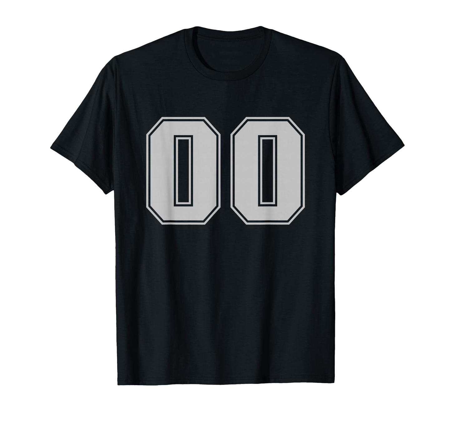 Sport Team Number 00 T-Shirt - Minimalist Print for Adults - T-Shirt, Sweatshirt, Hoodie