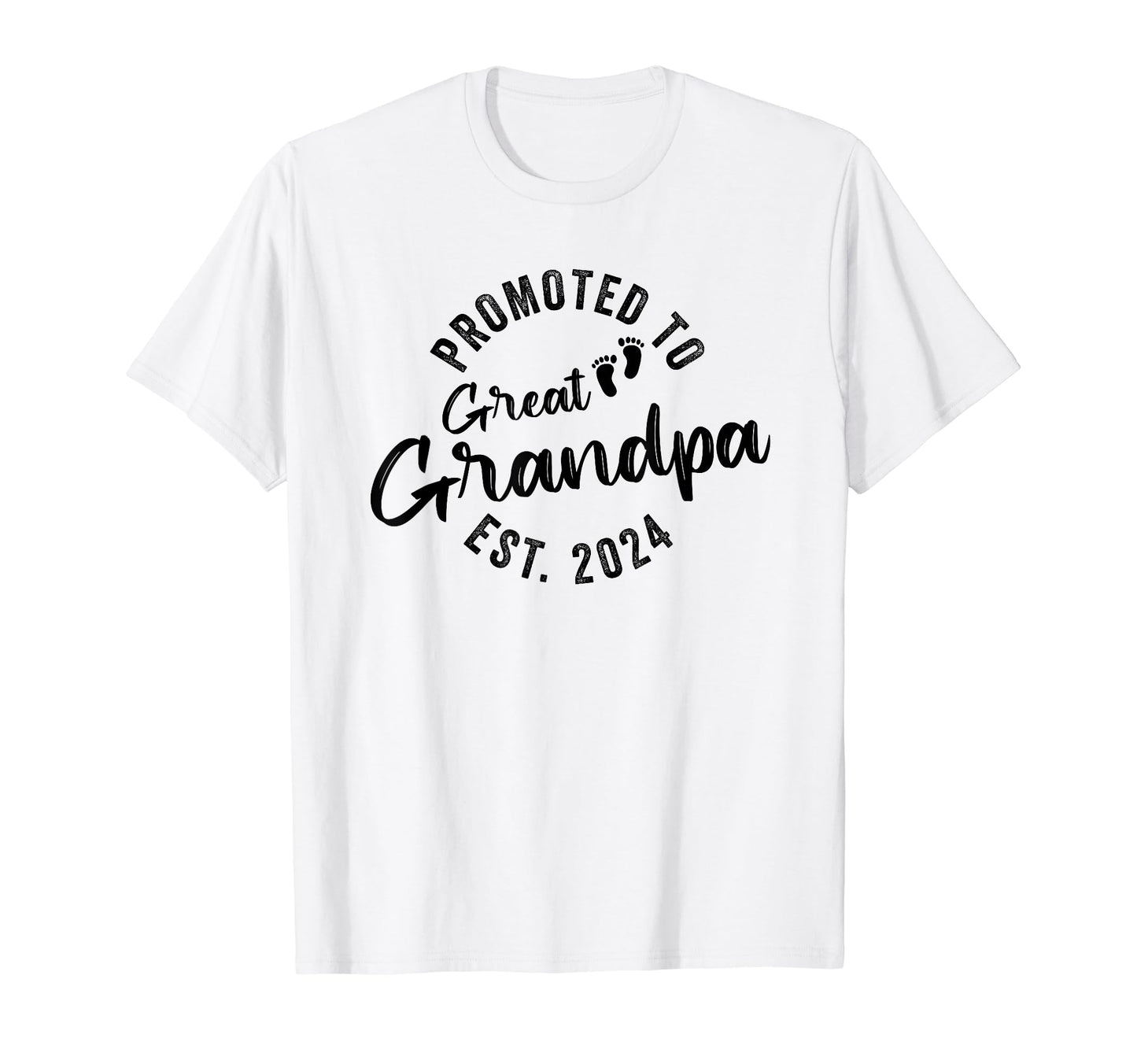 Promoted To Great Grandpa 2024 T-Shirt - Casual Everyday Wear for Adults - T-Shirt, Sweatshirt, Hoodie