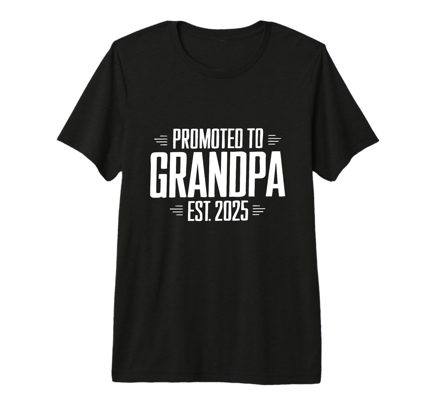 Mens Promoted To Grandpa Est 2025 Tri T-Shirt - Streetwear Style Men Women - T-Shirt, Sweatshirt, Hoodie