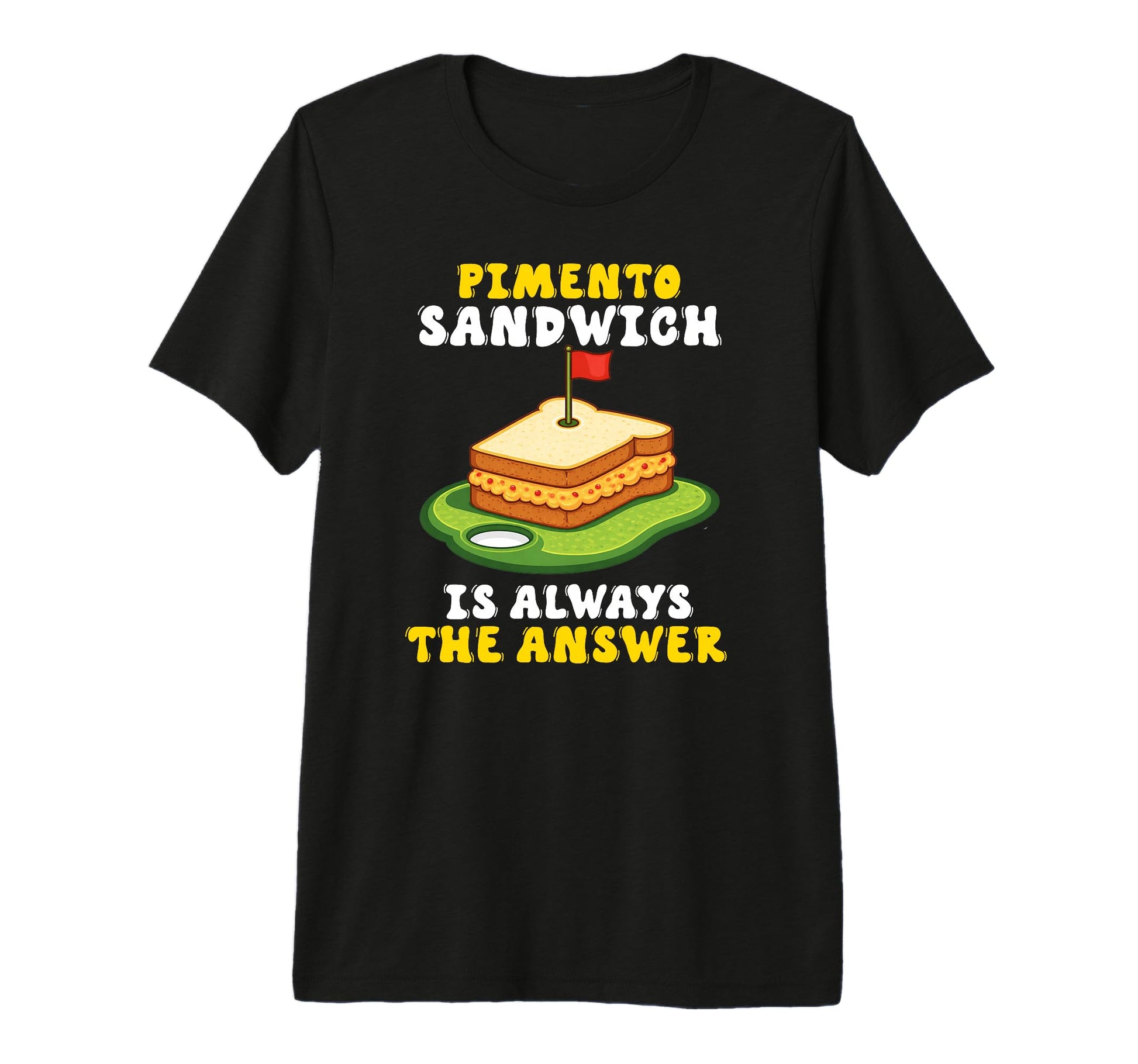 Pimento Cheese Sandwich Golf Dad T-Shirt - Aesthetic Graphic Men Women - T-Shirt, Sweatshirt, Hoodie