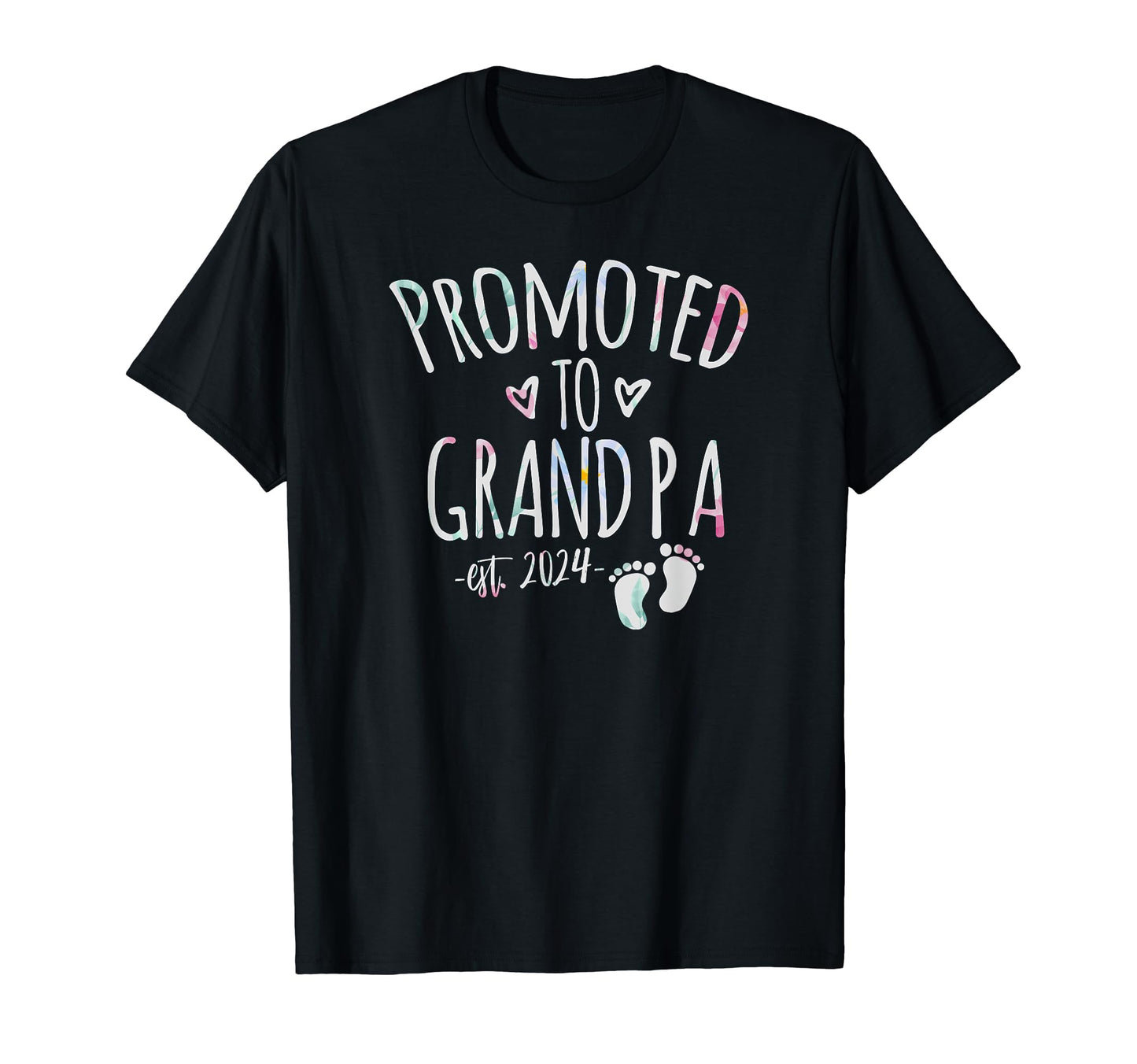 Promoted To Grandpa 2024 Announcement T-Shirt - Casual Everyday Wear Unisex - T-Shirt, Sweatshirt, Hoodie