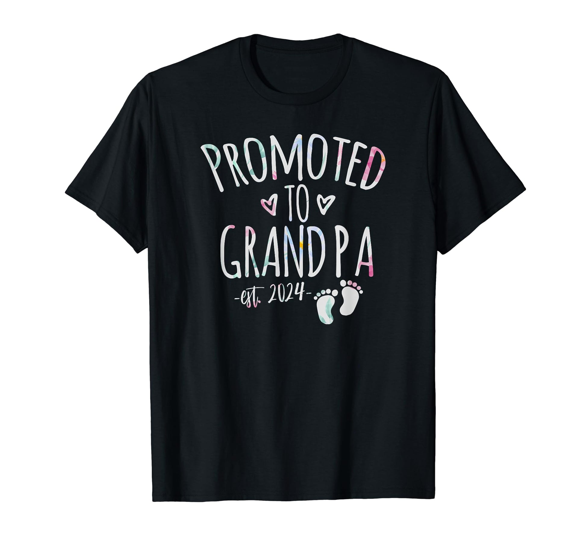 Promoted To Grandpa 2024 Announcement T-Shirt - Casual Everyday Wear Unisex - T-Shirt, Sweatshirt, Hoodie