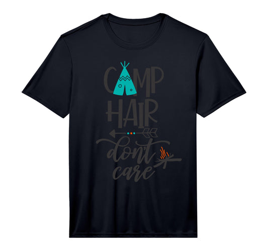 Camp Hair Dont Care Funny Camping T-Shirt - Streetwear Style Men Women - T-Shirt, Sweatshirt, Hoodie