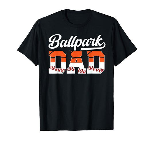Ballpark Dad Baseball Basketball Dad T-Shirt - Graphic Print for Adults - T-Shirt, Sweatshirt, Hoodie