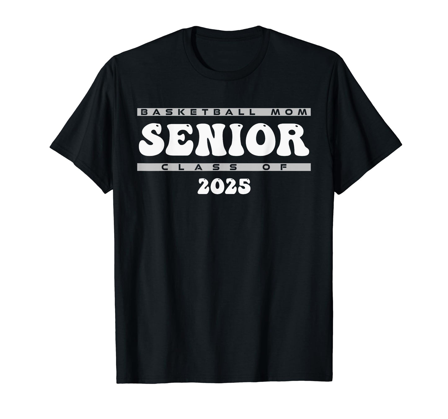 Senior Basketball Mom 2025 Basketball T-Shirt - Novelty Apparel for Adults - T-Shirt, Sweatshirt, Hoodie