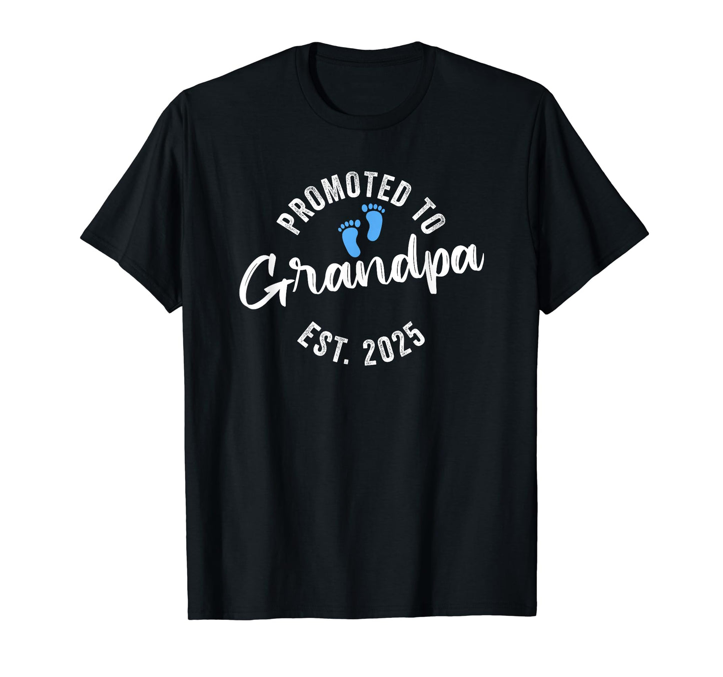 Promoted To Grandpa 2025 T-Shirt - Minimalist Print for Adults - T-Shirt, Sweatshirt, Hoodie