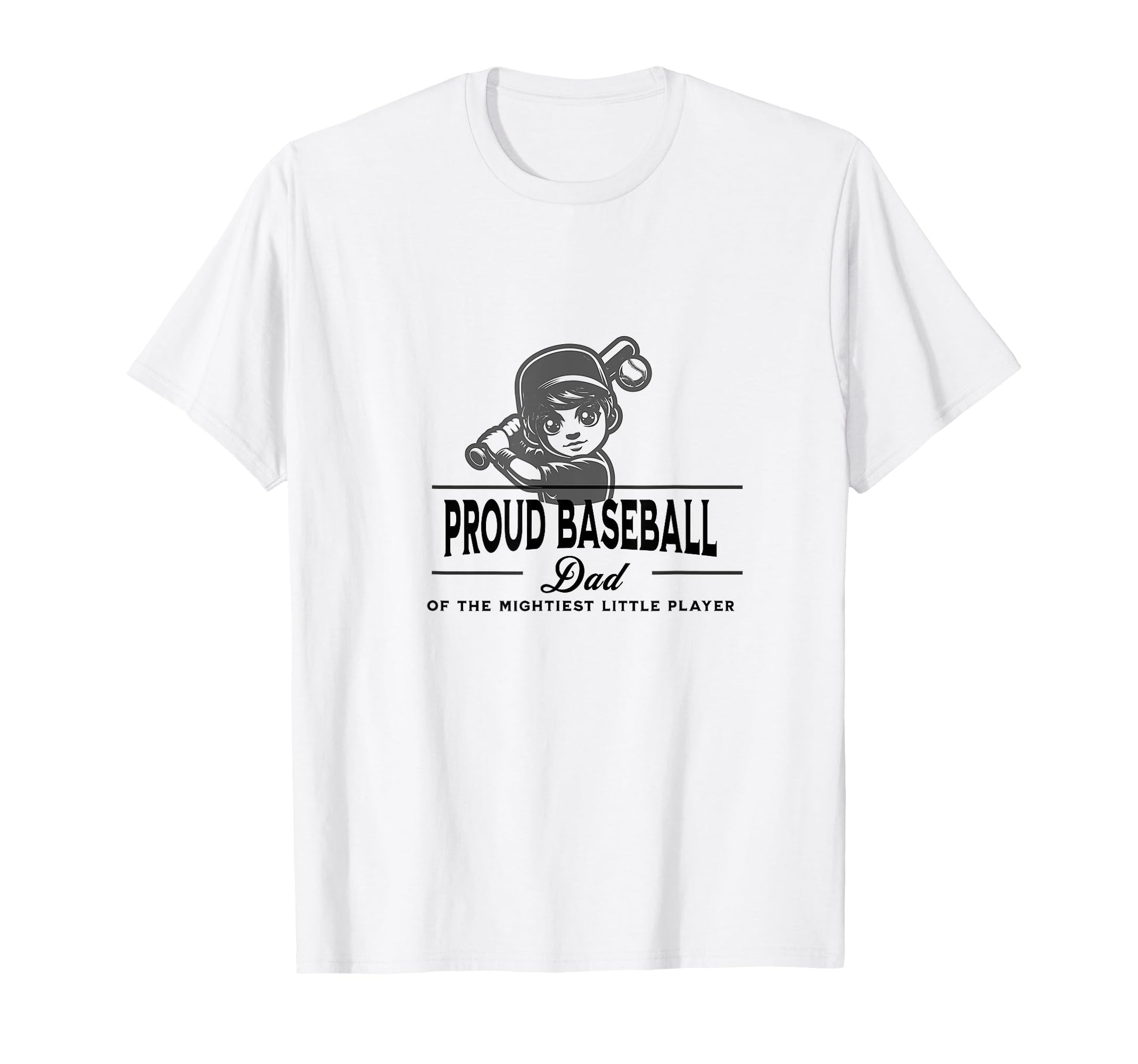 Proud Baseball Dad Anime Holding Bat T-Shirt - Graphic Print Men Women - T-Shirt, Sweatshirt, Hoodie