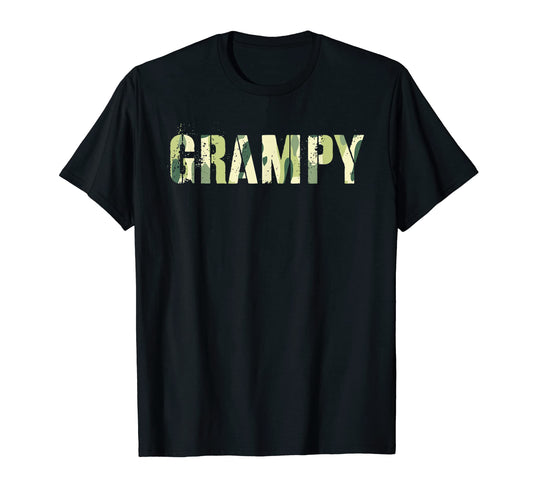 Camo Grampy Dad Hero Grandpa Myth Legend T-Shirt - Graphic Print Unisex - T-Shirt, Sweatshirt, Hoodie