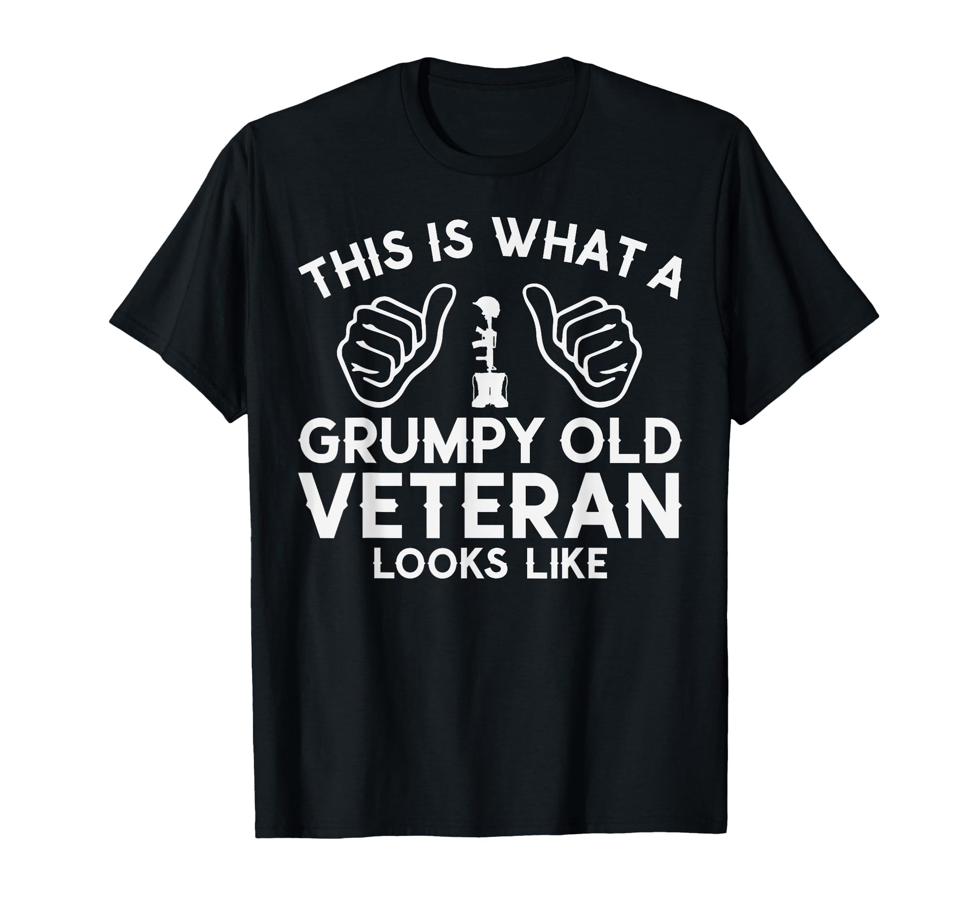 This Is What Grumpy Old Veteran Looks T-Shirt - Novelty Apparel for Adults - T-Shirt, Sweatshirt, Hoodie