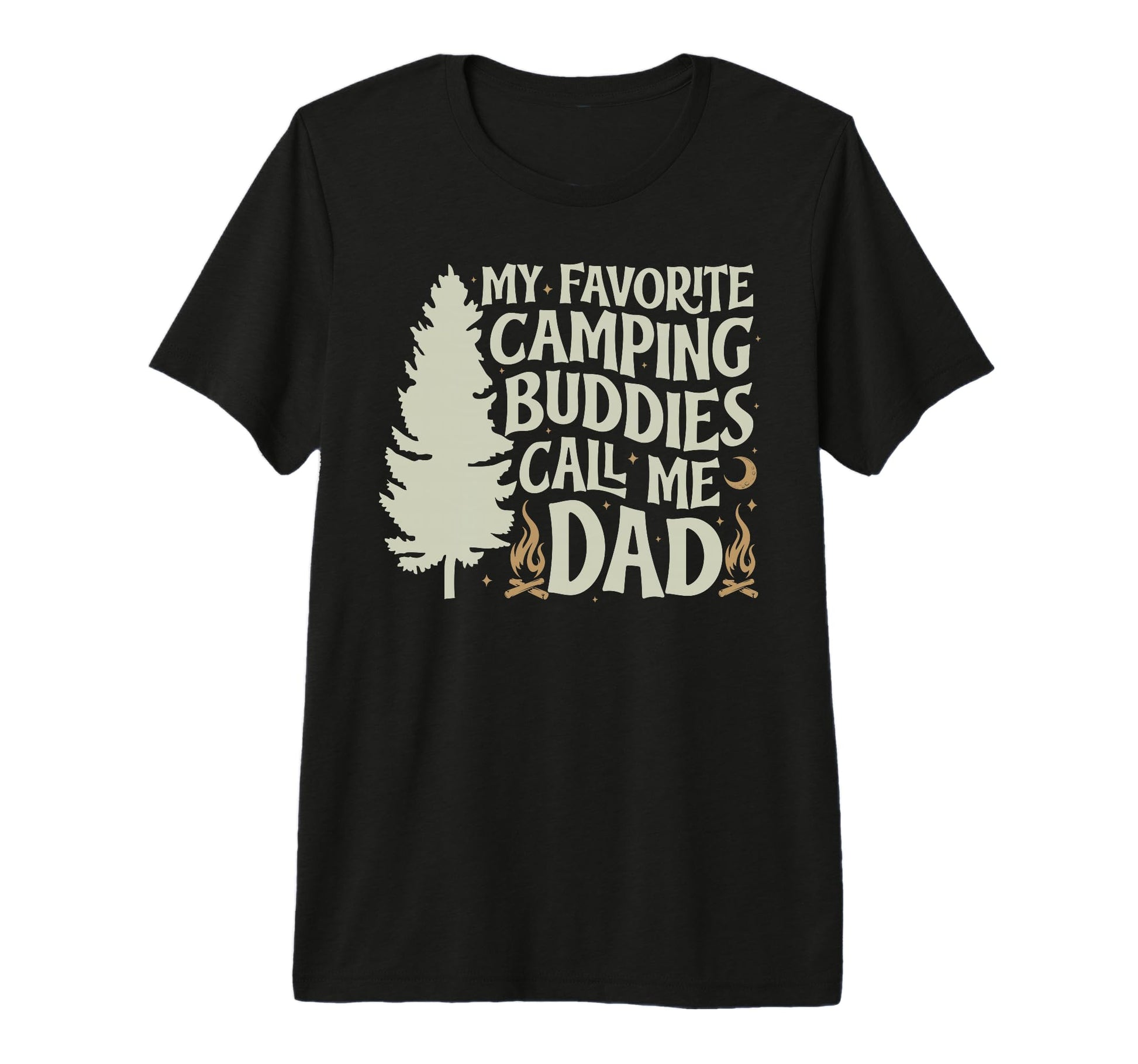 Mens My Favorite Camping Buddies Dad T-Shirt - Graphic Print for Adults - T-Shirt, Sweatshirt, Hoodie