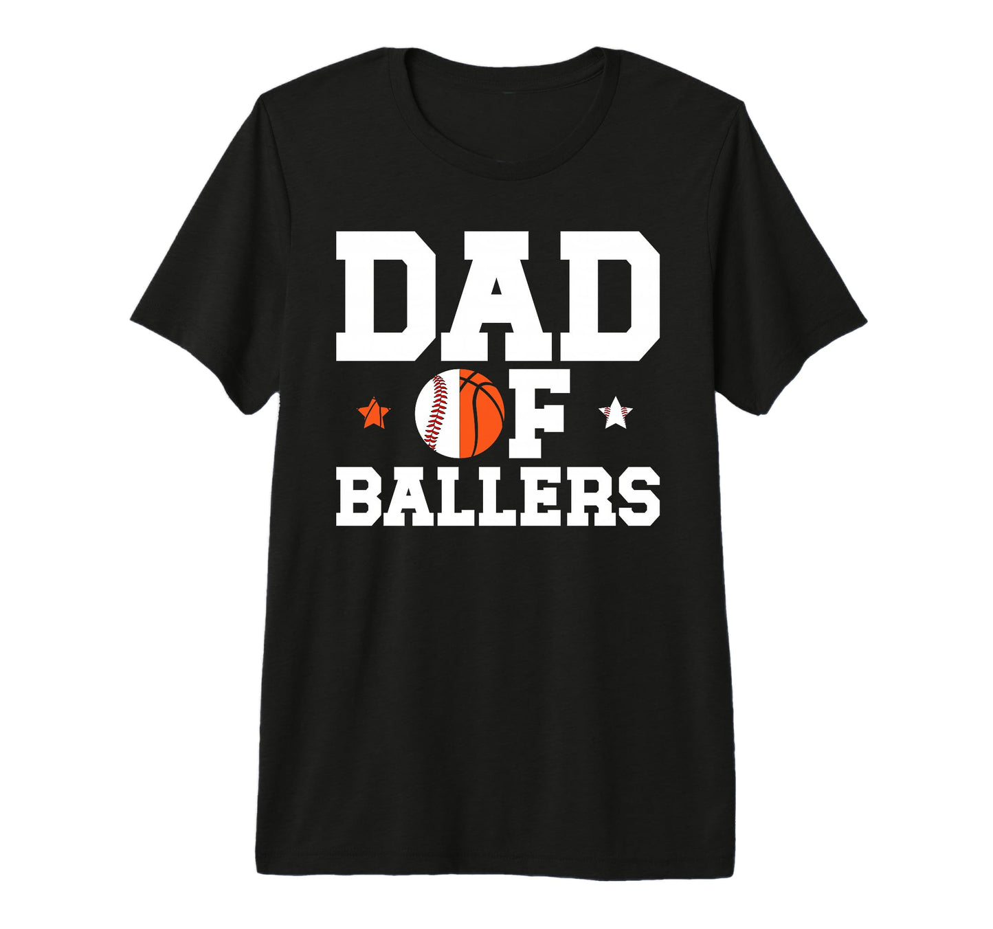 Mens Dad Ballers Basketball T-Shirt - Fun Novelty Design for Adults - T-Shirt, Sweatshirt, Hoodie