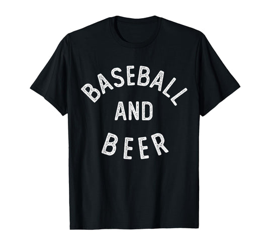 Baseball And Beer T-Shirt - Novelty Apparel for Adults - T-Shirt, Sweatshirt, Hoodie