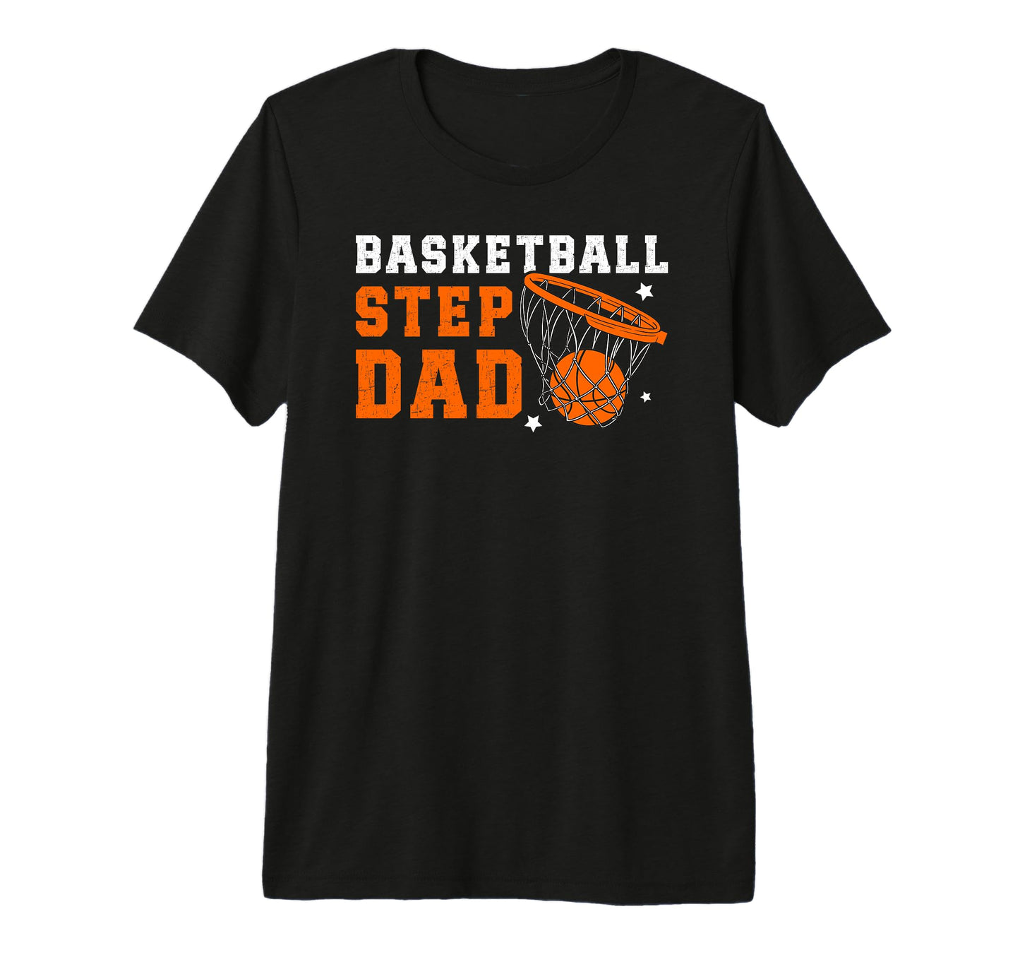 Mens Basketball Step Dad Basketball T-Shirt - Trendy Graphic for Adults - T-Shirt, Sweatshirt, Hoodie