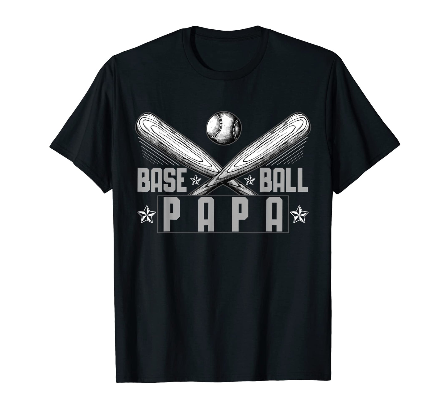 Baseball Papa Sports Dad Baseball Hoodie - Aesthetic Graphic for Adults - T-Shirt, Sweatshirt, Hoodie